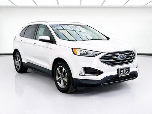 Star White Metallic Tri-Coat 2020 Ford Edge SEL