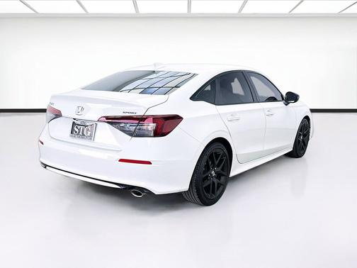 Platinum White Pearl 2025 Honda Civic Sport
