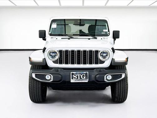Bright White Clearcoat 2025 Jeep Wrangler 4xe Sahara