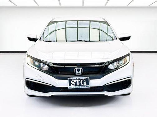 Platinum White Pearl 2021 Honda Civic LX