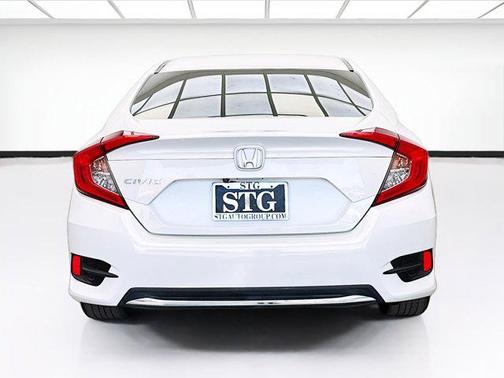 Platinum White Pearl 2021 Honda Civic LX