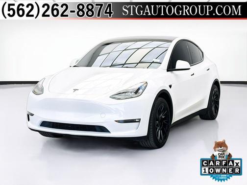 Pearl White Multi-Coat 2024 Tesla Model Y Long Range Dual Motor All-Wheel Drive