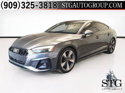 Daytona Gray Metallic 2021 Audi A5 Sportback 45 S Line Premium Plus