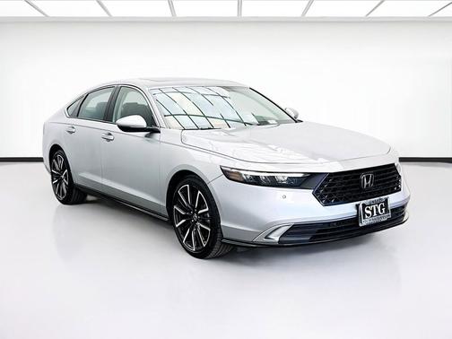 Solar Silver Metallic 2024 Honda Accord Hybrid Touring