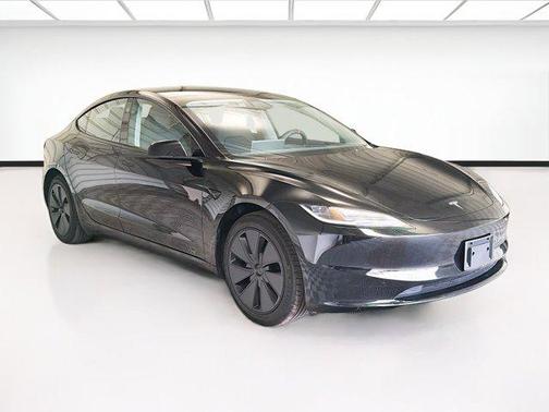 Solid Black 2025 Tesla Model 3 Long Range