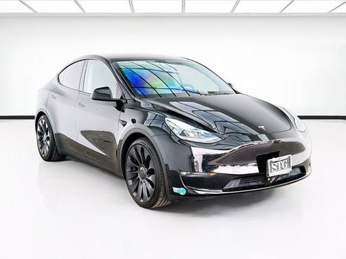 Solid Black 2025 Tesla Model Y Performance Dual Motor All-Wheel Drive