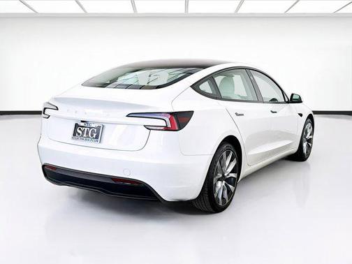 Pearl White Multi-Coat 2025 Tesla Model 3 Long Range