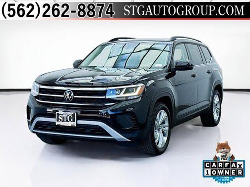 Deep Black Pearl 2023 Volkswagen Atlas 3.6L SE w/Technology