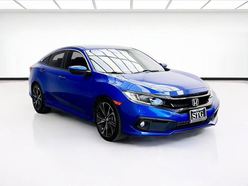 Aegean Blue Metallic 2019 Honda Civic Sport