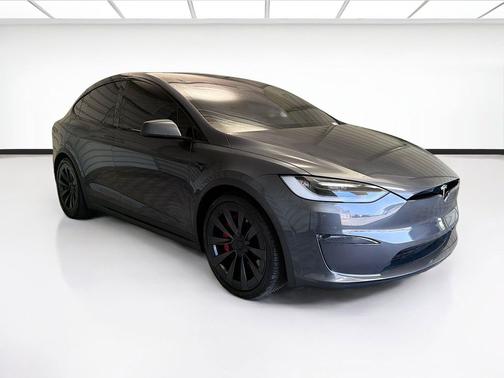 Ultra Red 2023 Tesla Model X Plaid Tri Motor All-Wheel Drive