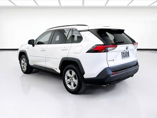 Super White 2020 Toyota RAV4 Hybrid LE