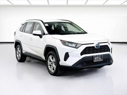 Super White 2020 Toyota RAV4 Hybrid LE