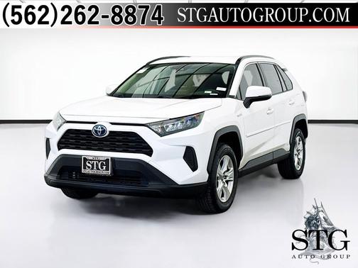 Super White 2020 Toyota RAV4 Hybrid LE