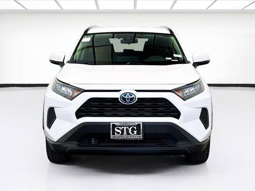 Super White 2020 Toyota RAV4 Hybrid LE