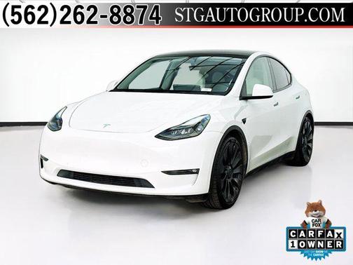 Pearl White Multi-Coat 2022 Tesla Model Y Performance Dual Motor All-Wheel Drive
