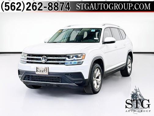 Pure White 2018 Volkswagen Atlas 3.6L S