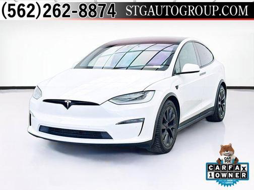 Pearl White Multi-Coat 2022 Tesla Model X Dual Motor All-Wheel Drive