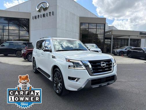 Aspen White Tricoat 2024 Nissan Armada Platinum 2WD