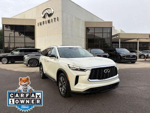 Majestic White 2023 INFINITI QX60 Luxe