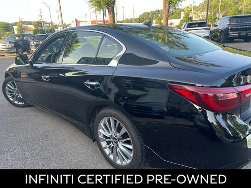 Black Obsidian 2021 INFINITI Q50 3.0t LUXE
