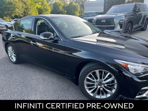 Black Obsidian 2021 INFINITI Q50 3.0t LUXE