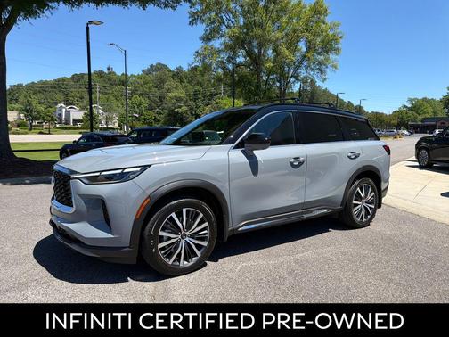 Harbor Gray/Obsidian Black 2025 INFINITI QX60 AUTOGRAPH