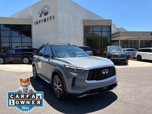 Harbor Gray/Obsidian Black 2025 INFINITI QX60 AUTOGRAPH