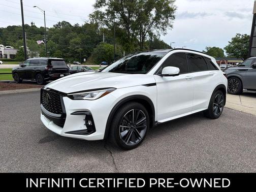 Radiant White 2025 INFINITI QX50 Sport AWD
