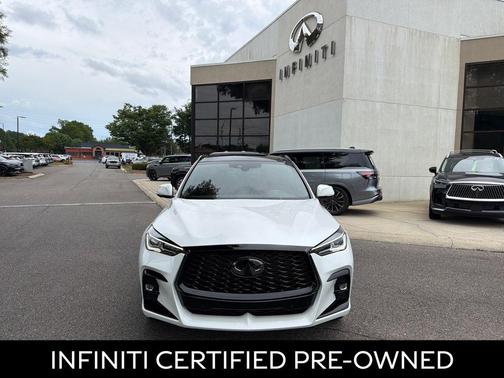 Radiant White 2025 INFINITI QX50 Sport AWD