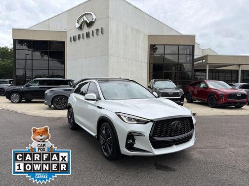 Radiant White 2025 INFINITI QX50 Sport AWD