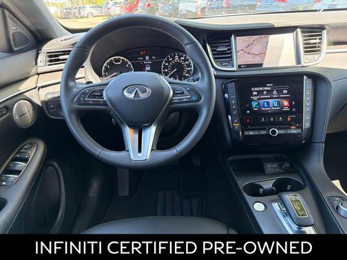 Radiant White 2025 INFINITI QX55 ESSENTIAL