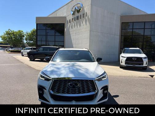 Radiant White 2025 INFINITI QX55 ESSENTIAL