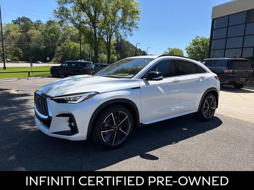 Radiant White 2025 INFINITI QX55 ESSENTIAL
