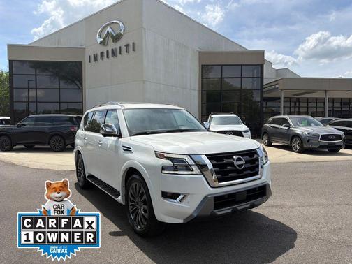 Aspen White Tricoat 2024 Nissan Armada Platinum 2WD