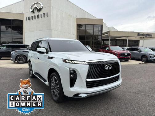 Radiant White 2025 INFINITI QX80 SENSORY AWD