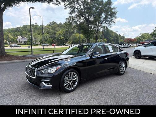 Midnight Black 2023 INFINITI Q50 3.0t LUXE