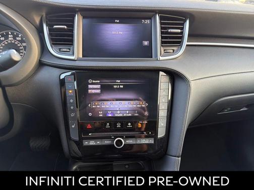 Lunar White 2024 INFINITI QX50 LUXE AWD