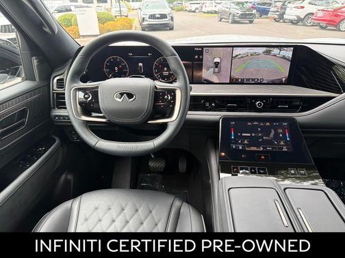 Radiant White/Black Obsidian 2026 INFINITI QX80 AUTOGRAPH AWD