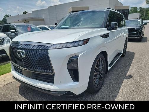 Radiant White/Black Obsidian 2026 INFINITI QX80 AUTOGRAPH AWD