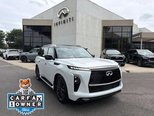 Radiant White/Black Obsidian 2026 INFINITI QX80 AUTOGRAPH AWD