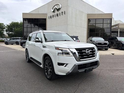 Aspen White TriCoat Pearl 2022 Nissan Armada Platinum 2WD