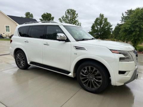 Aspen White TriCoat Pearl 2022 Nissan Armada Platinum 2WD