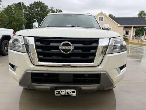 Aspen White TriCoat Pearl 2022 Nissan Armada Platinum 2WD