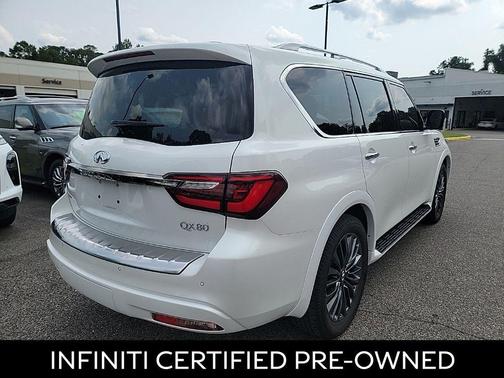 Moonstone White 2023 INFINITI QX80 PREMIUM SELECT AWD