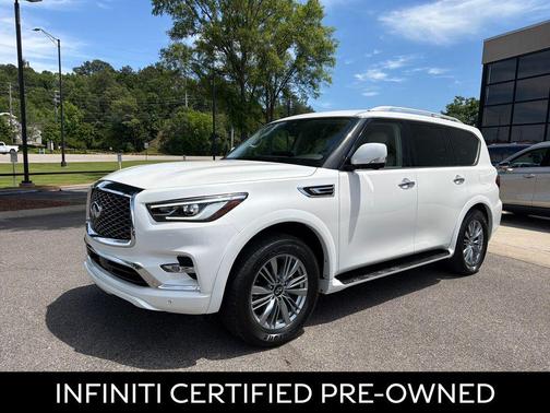 Moonstone White 2023 INFINITI QX80 Luxe