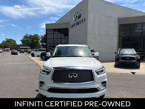 Moonstone White 2023 INFINITI QX80 Luxe