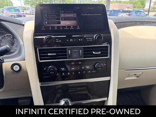Moonstone White 2023 INFINITI QX80 Luxe