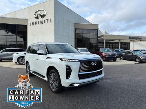 Radiant White 2025 INFINITI QX80 SENSORY AWD