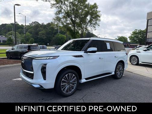 Radiant White 2025 INFINITI QX80 SENSORY AWD