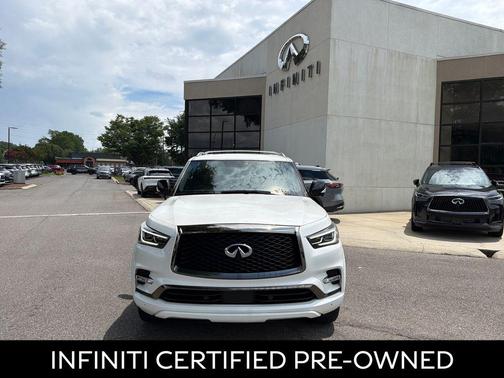 Moonstone White 2024 INFINITI QX80 SENSORY AWD